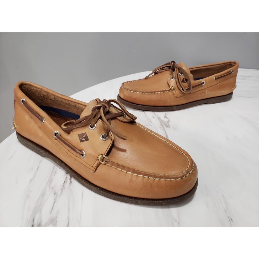 NEW SZ 11 - Sperry Sahara Boat Shoe 0197640 SLIP ON A/O BROWN MENS EURO 44.5